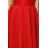 157-7 Dress MARTA with lace - red
