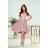 300-1 PATRICIA - lace neckline - powder pink
