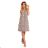 296-1 VICTORIA A trapezoidal dress with a colorful pattern
