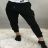Women's long sweatpants with zipper (UNI S-L) ITALIAN FASHION IMC20185