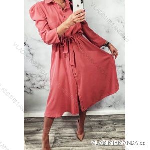 Shirt Dress 3/4 Long Sleeve Ladies (UNI S-M) ITALIAN FASHION IMW20A35
