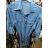 Dress 3/4 Long Sleeve Shirt Denim Ladies (uni s / m) ITALIAN FASHION IM920091
