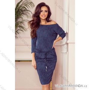 13-77 Sports dress with pockets- navy blue jeans
