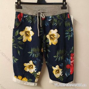 Women's Sweatpants 3/4 Short Flowered Jeans (uni s / m / l) ITALIAN FASHION IMN20029
