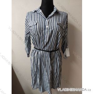 Women's Shirt Striped Summer Dress (uni s / m / l) ITALIAN FASHION IM62019
