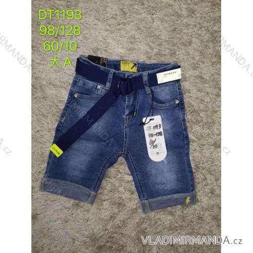 Summer jeans shorts with children's belt (98-128) SAD SAD20DT1193
