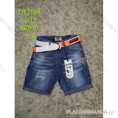 Summer jeans shorts with belt children's boys (4-12 years) SAD SAD20DT1194
