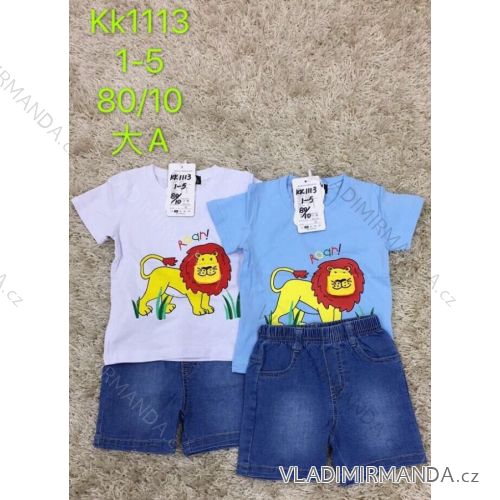 Summer boy's t-shirt and denim shorts set (1-5 years) SAD SAD20KK1113
