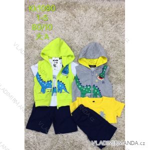 Set of summer vest, t-shirt and shorts for children (1-5 years) SAD SAD20KK1090