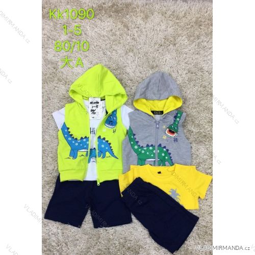 Set of summer vest, t-shirt and shorts for children (1-5 years) SAD SAD20KK1090