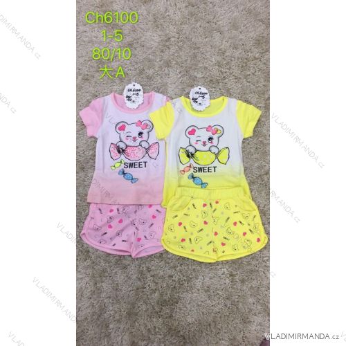 Summer girl's t-shirt and shorts set for girls (1-5 years) SAD SAD20CH6100
