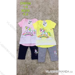 Set of summer t-shirt and leggings 3/4 short children's girl (1-5 years) SAD SAD20CH6104
