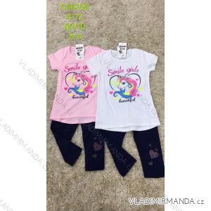 Summer T-shirt and leggings set 3/4 short children's girls girls (4-12 years) SAD SAD20CH6106