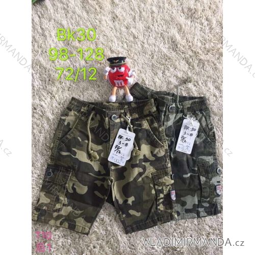 Children's camouflage shorts for boys (98-128) SAD SAD20BK30
