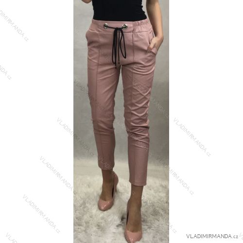 Elegant leatherette pants long women's (UNI S-M) ITALIAN FASHION IMM20130