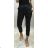 Elegant leatherette pants long women's (UNI S-M) ITALIAN FASHION IMM20130