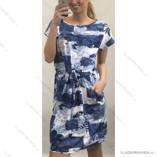 Women's short sleeve dress oversized (L-3XL) POLISH FASHION PMF20014
