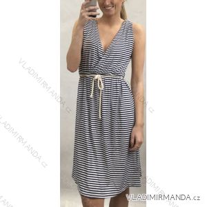 Summer dress on straps women's stripe (uni s / m) ITALIAN FASHION IM620039
