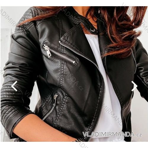 Jacket spring leatherette women's (s-xl) Polish moda JMK19046