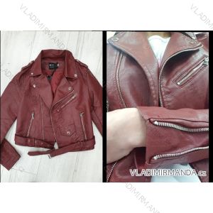 Jacket spring leatherette women's (s-xl) Polish moda JMK19046