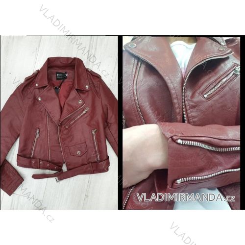 Jacket spring leatherette women's (s-xl) Polish moda JMK19046