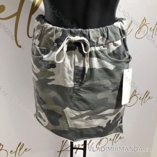 Women's short summer camouflage skirt (UNI S-M) ITALIAN FASHION IMM20306