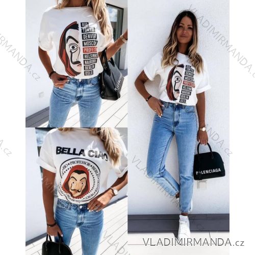 Women's short sleeve t-shirt (UNI S-M) ITALIAN FASHION IMM20308