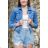 Women's denim jacket short (xs-xl) Jewell LUXXURY LEX20GD6020-K