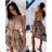 Summer dress with straps women with belt (UNI S / l) ITALIAN FASHION IMM20391