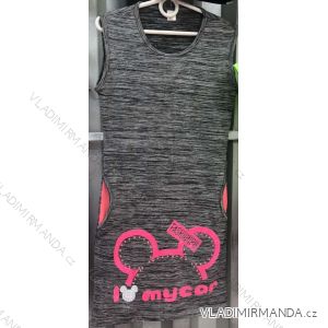 Dress with Sequins Short Sleeve Teen Girls (134-164) Turkish MODA TVF20008