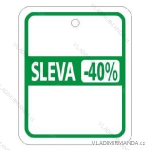 Tags - 40%, green. 100pcs / package.
