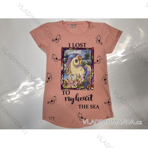 Kids' Short Sleeve T-Shirt (128-152) Turkish MODA TVB20010