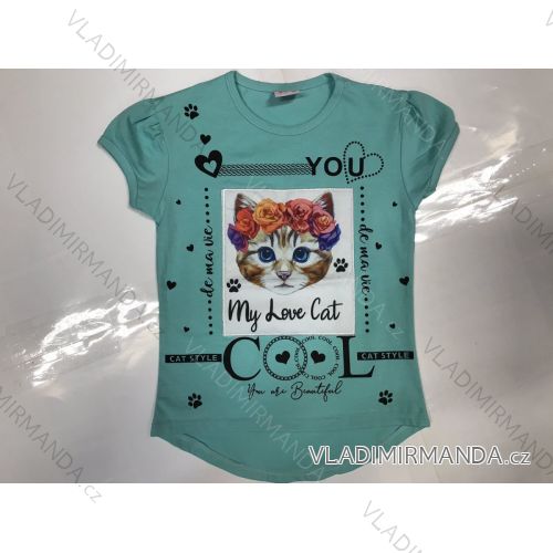 Kids' Short Sleeve T-Shirt (128-152) Turkish MODA TVB20010