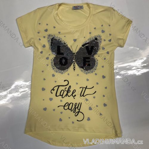 T-shirt short sleeve children´s girl (8-12 years) TURKISH PRODUCTION TVB20011