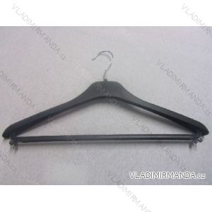 Plastic rectangular hanger with a rail, width 42cm.
