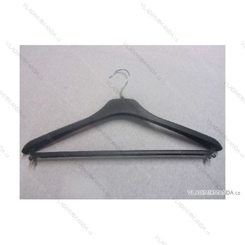 Plastic rectangular hanger with a rail, width 42cm.
