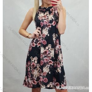 Women's flowered summer dress (UNI S / M) ITALIAN FASHION IMM20551 / C