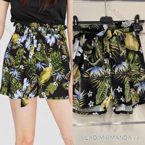 Shorts summer floral shorts women (UNI S / L) ITALIAN FASHION IMK20045