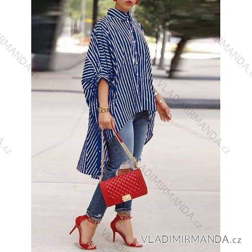 Shirt extended ala dress 3/4 sleeve stripe women (UNI S / L) ITALIAN FASHION IMK20130