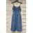 Summer denim dress on straps women (S / L) ITALIAN FASHION IMK20134