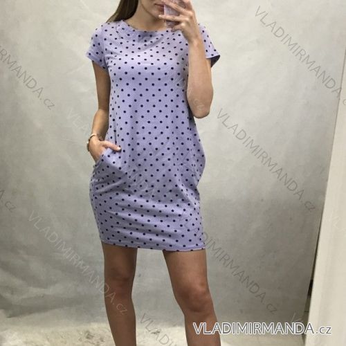 Short sleeve dress classic with pockets (uni s-l) ITALIAN FASHION IM120003