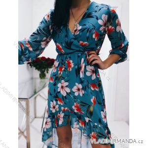 Summer dress long sleeve flowered women's (UNI S / L) ITALIAN FASHION IMK20151