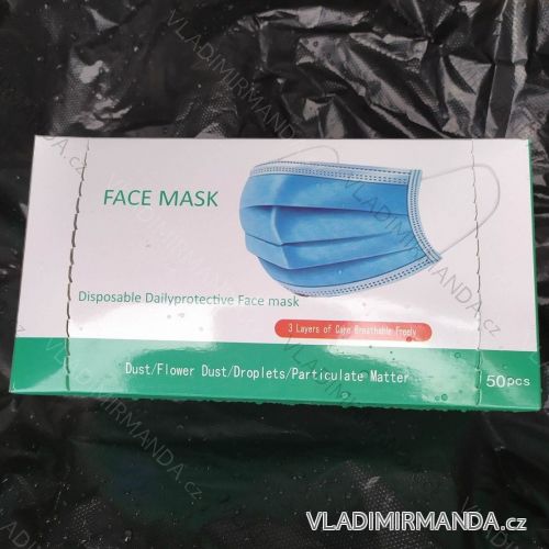 Protective face mask with a thick contact insole against 3 layers unisex viruses (one size) MADE IN CHINA ROUSKA11001