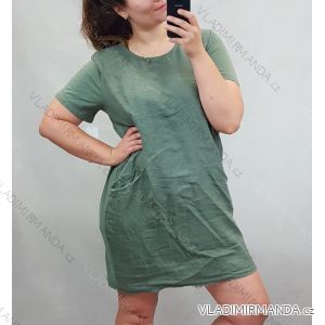 Women's short-sleeved summer dress (uni l / 2xl) ITALIAN FASHION IM720151