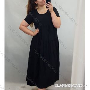 Women's short-sleeved summer dress (uni l / 2xl) ITALIAN FASHION IM720154