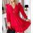 Summer long sleeve floral dress with ruffles women (UNI S / L) ITALIAN FASHION IMK20154