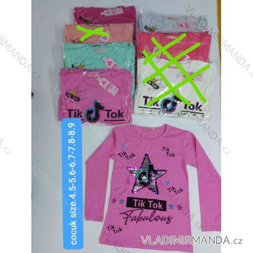 T-shirt short sleeve children´s girl (8-12 years) TURKISH PRODUCTION TVB20011