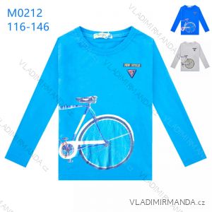 T-shirt long sleeve teen boys (134-164) KUGO T1188