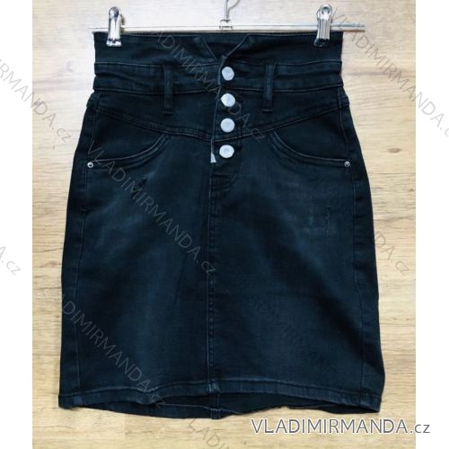 Women's denim skirt (xs-xl) ITAIMASKA MA119CY-302 black XL