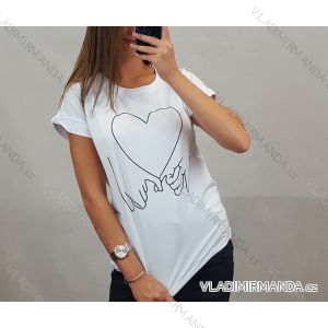 T-shirt short sleeve women's heart (uni s / m) Turkish MODA IMT20300